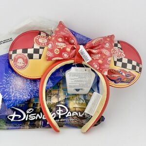 NWT Disney Park Exclusive Pixar Cars Land McQueen Ears Headband Adult SOLD OUT C